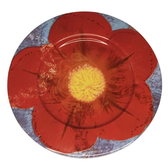 Waechtersbach Petal Power Salad Plates Petal Power Petunia Design Set of Four - Picture 4 of 13